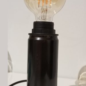 bar a créa lampe canette recyclée noire