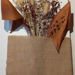 bar a créa toile porte fleurs dentelle recyclée jute5