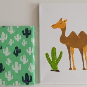toile & tissu cactus / chameau