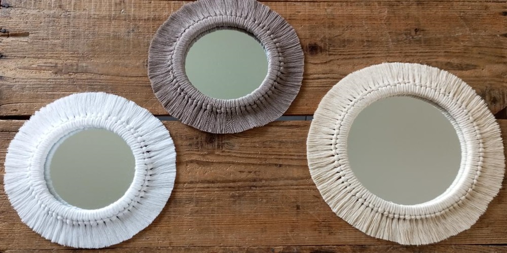 bar a crea assemblage miroirs macrame