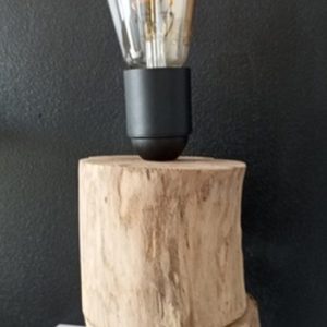 lampe rondin bois amor bar a crea