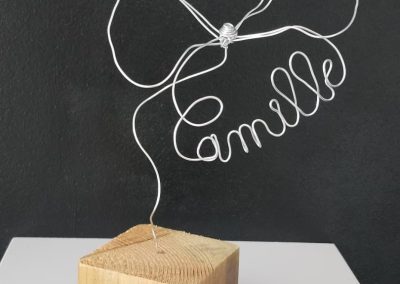 compo vase de 3 roses en papier recyclé