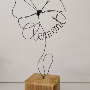 compo vase de 3 roses en papier recyclé